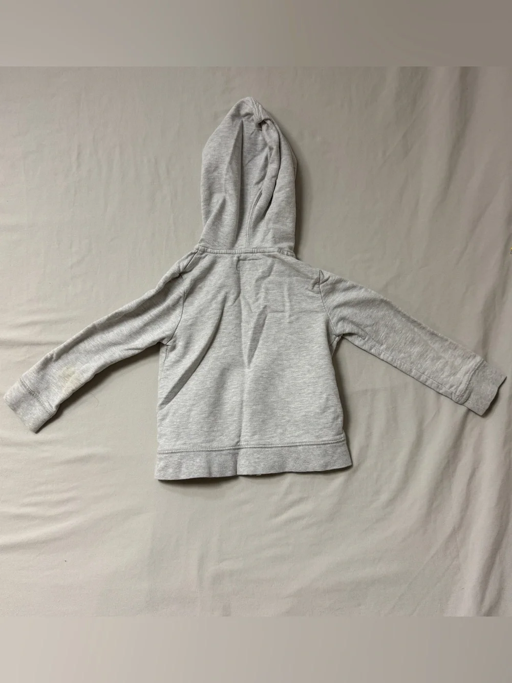 Oshkosh Hoodie Zippered Jacket Girl’s 3T Gray Ruffle Summer Warmup Outdoor Cute
